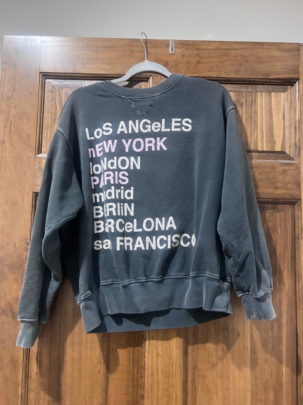 Anine Bing cities sweatshirt